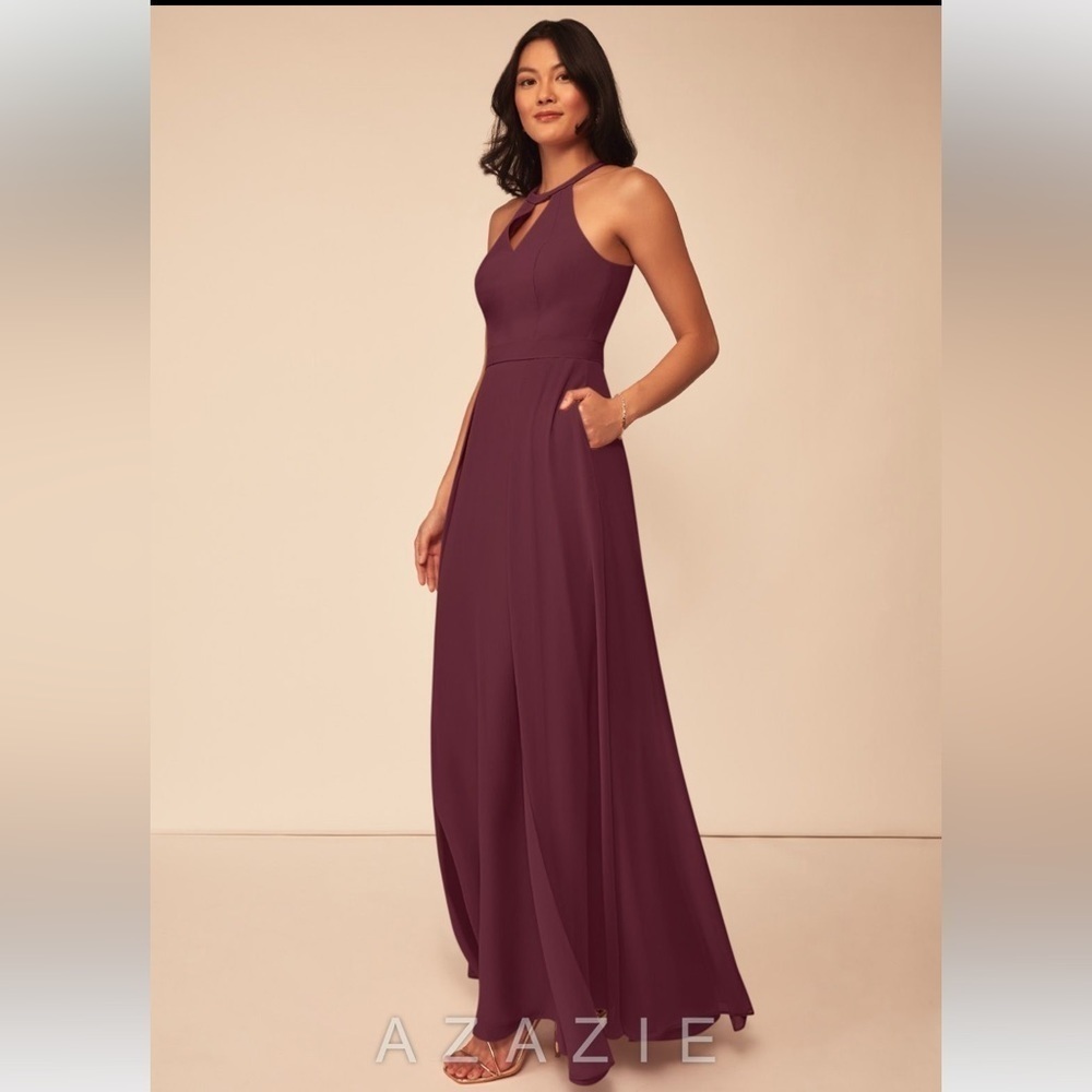 Azazie Melody Cabernet Bridesmaid Dress